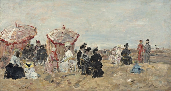 EugeneBoudinSceneontheBeach1894.jpeg畫家風(fēng)景畫靜物油畫建筑油畫裝飾畫