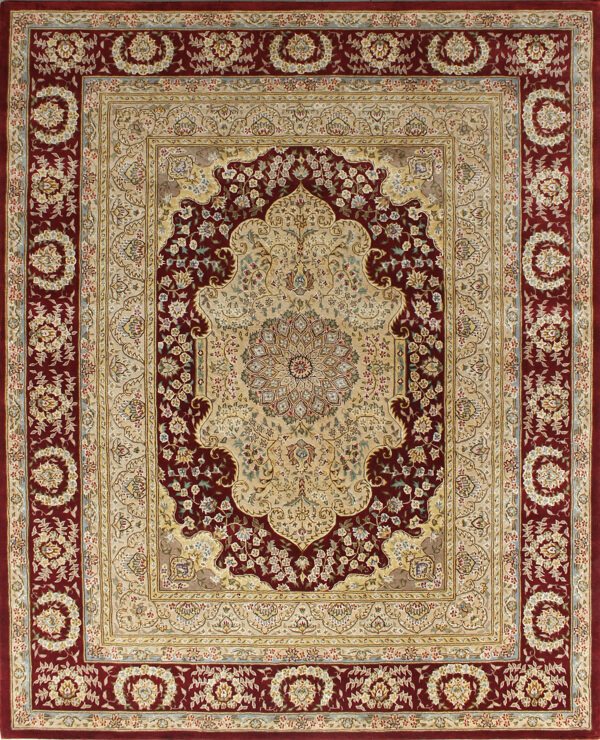 美式波斯地毯图片花卉设计师