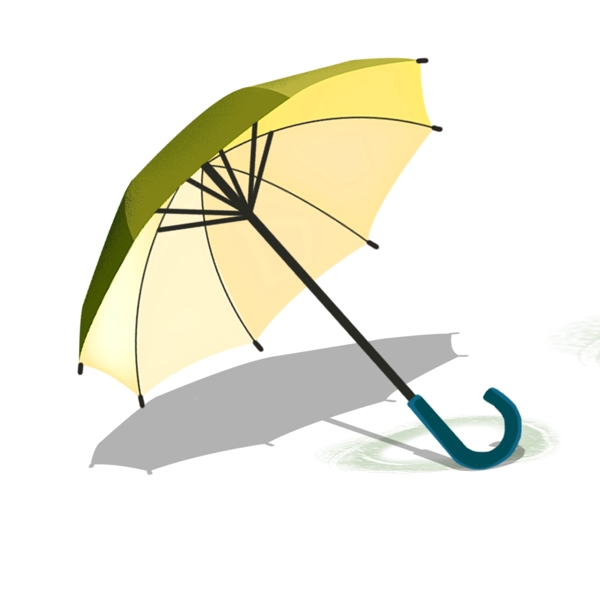 简约雨伞插画图案