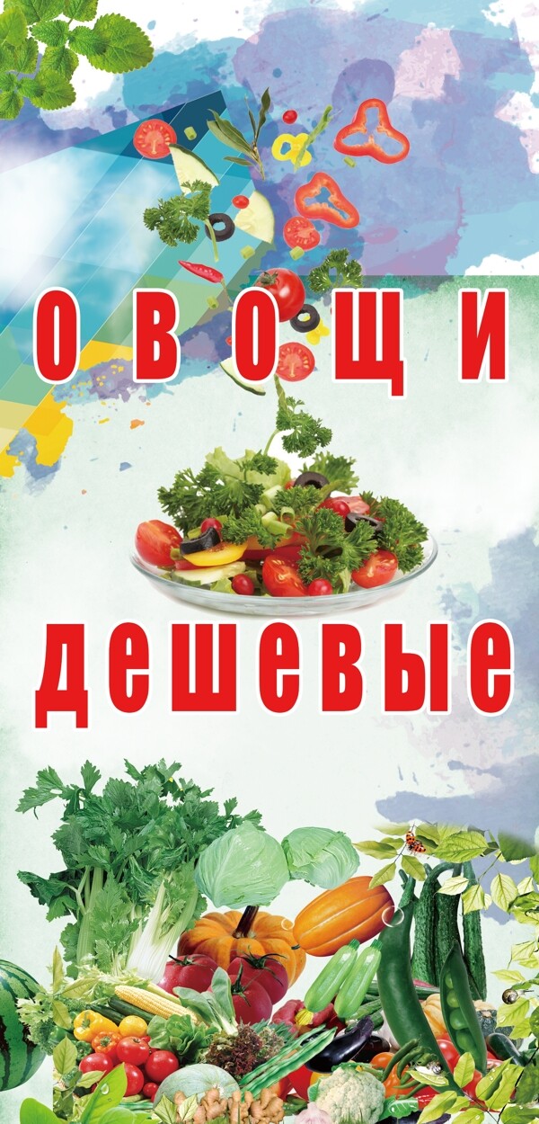 俄文蔬菜招牌牌匾