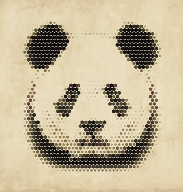 像素熊猫图片