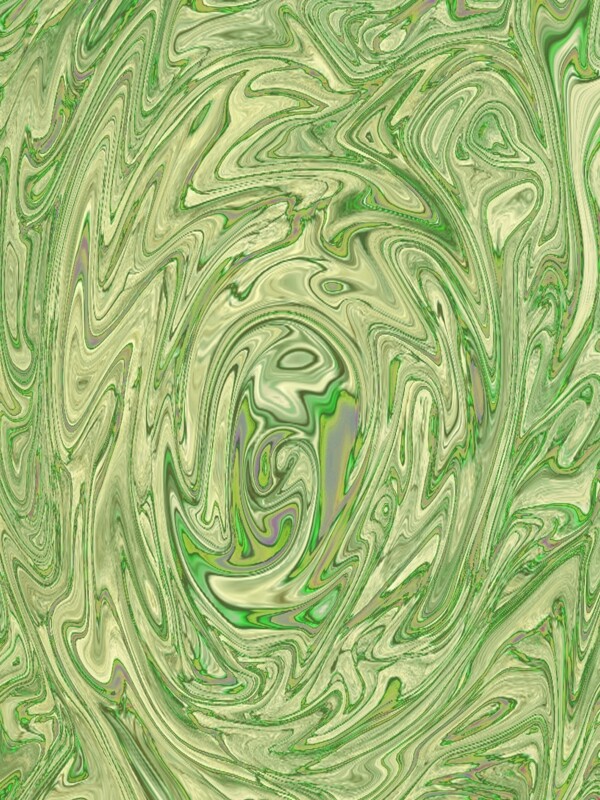 原创绿色流体纹理质感背景