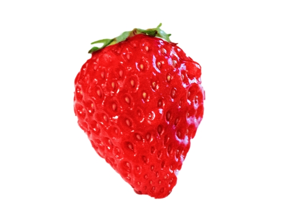 一个美味可口的草莓
