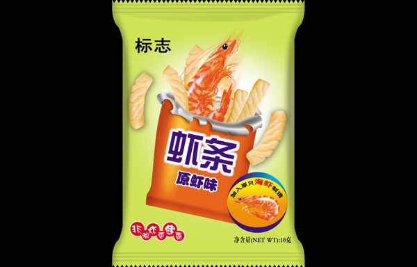 膨化食品虾条图片