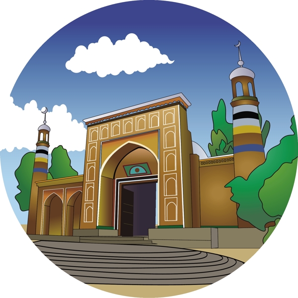 新疆清真寺图片