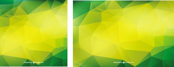 绿色和黄色的几何背景