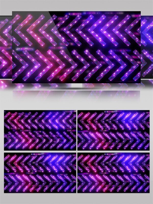 紫光动感三角动态视频素材