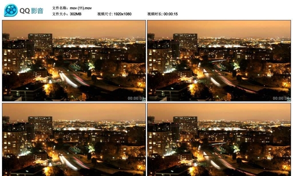 城市夜景视频实拍素材
