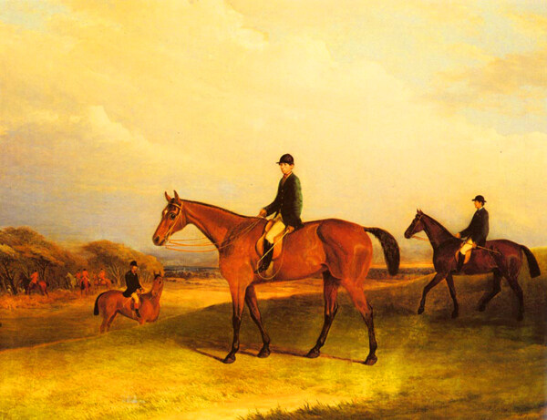 油画亨特的赛马图片