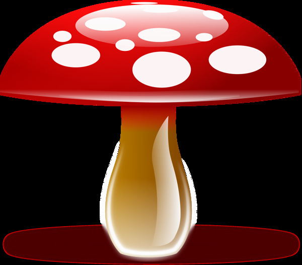 卡通蘑菇造型png元素
