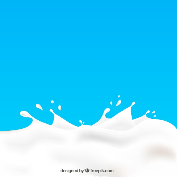 飞溅液态牛奶矢量素材图片