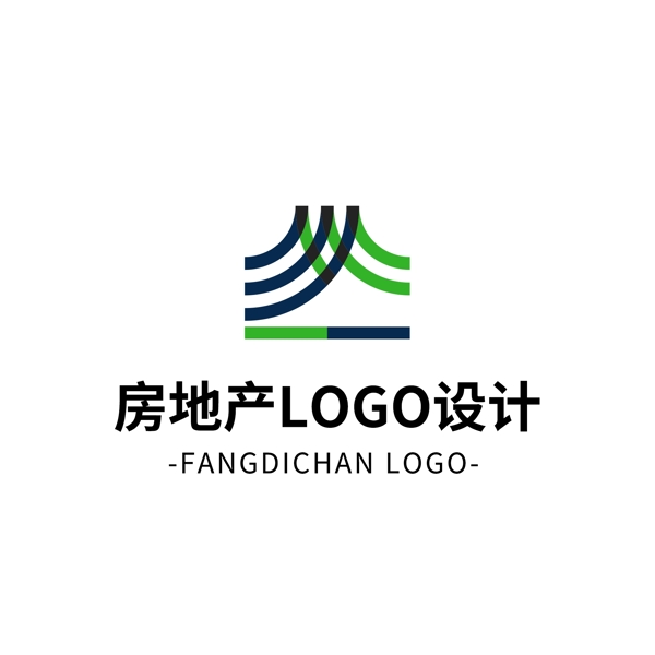 简约大气创意房地产logo标志设计