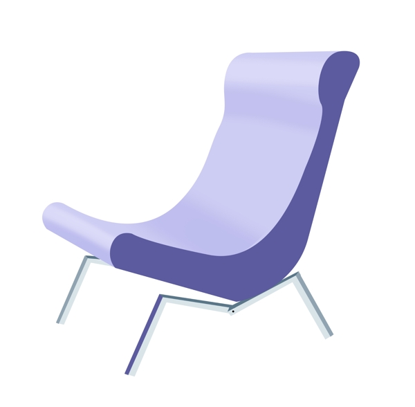 紫色舒适座椅