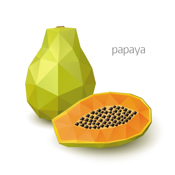 木瓜水果设计图片