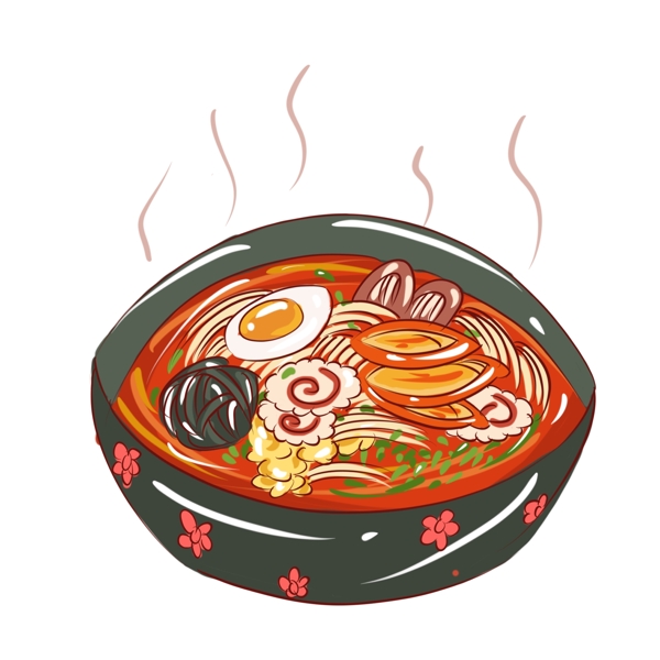 手绘冬季美食美味砂锅