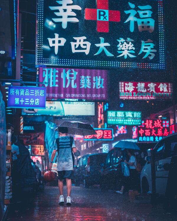 香港雨夜