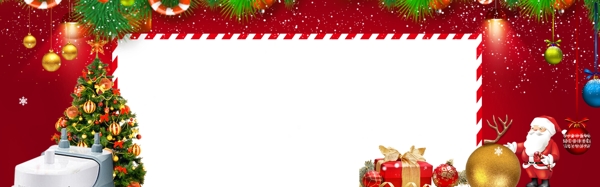 节日圣诞节卡通促销banner背景