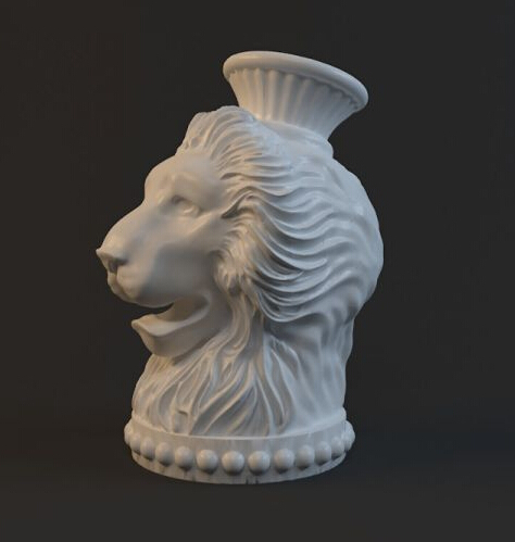 模型狮头雕塑