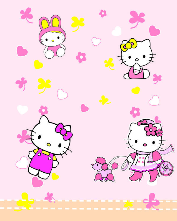 粉红小猫图片