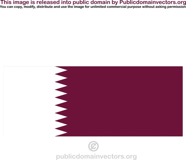 卡塔尔矢量标志