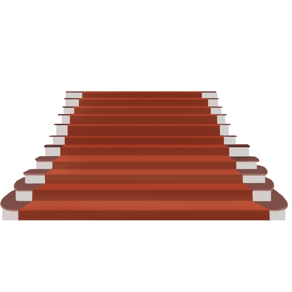 手绘的棕色家居台阶