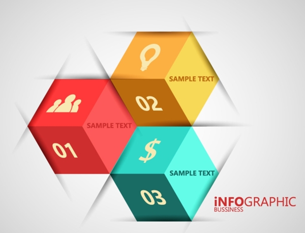 创意正方体信息图