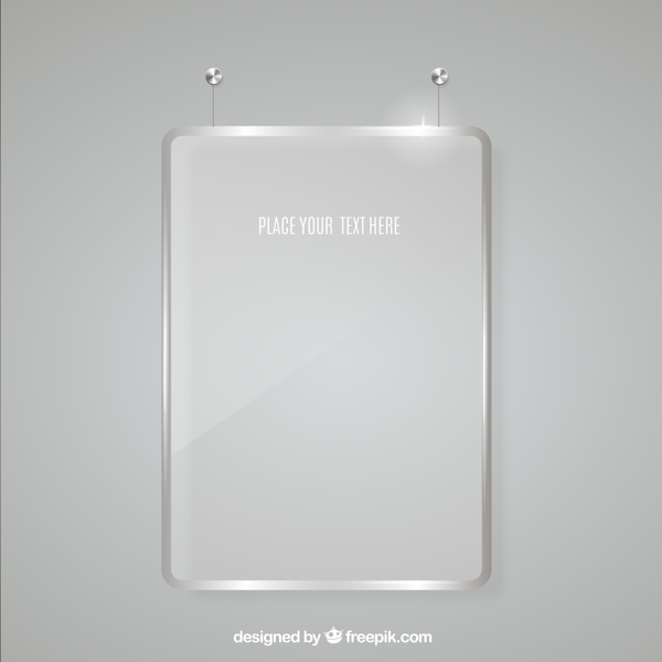 空白玻璃广告牌