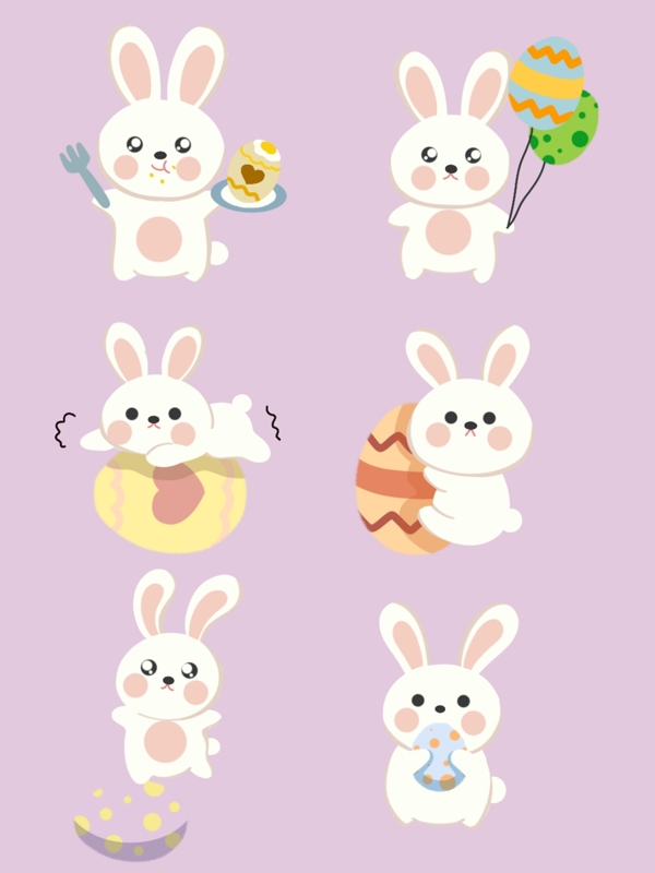 兔子插画素材图片