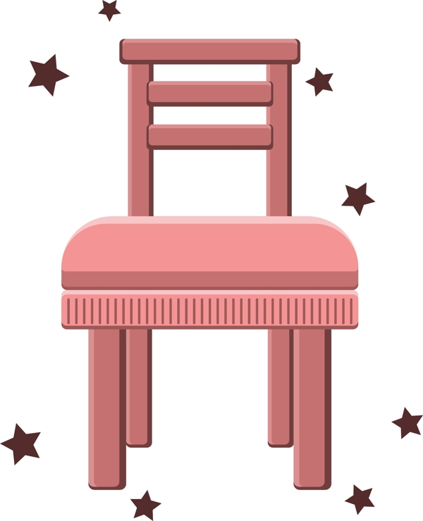 生活用品布艺椅子粉色