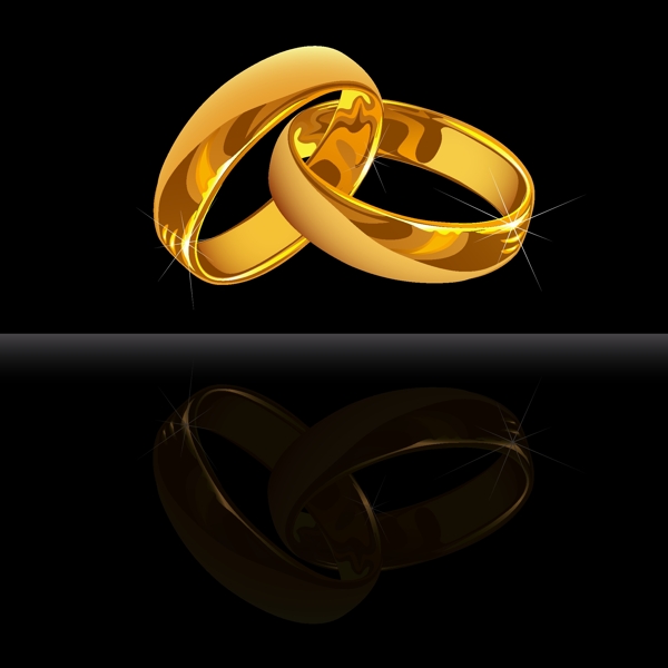 矢量婚姻戒指图片素材