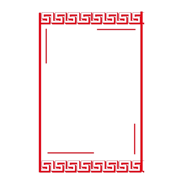 中国风科技感边框素材可商用简约
