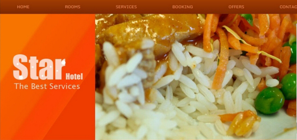 星级酒店餐饮服务网页模板