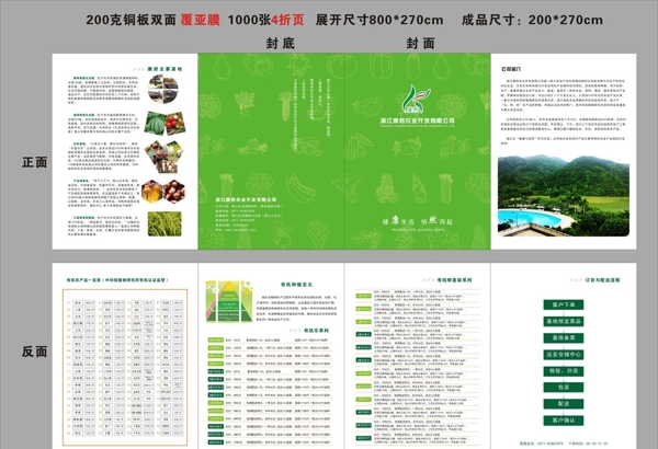 农业开发公司宣传四折图片