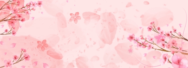 樱花花朵海报背景