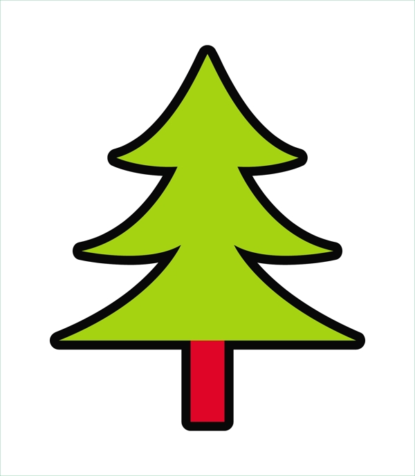 圣诞树的形状