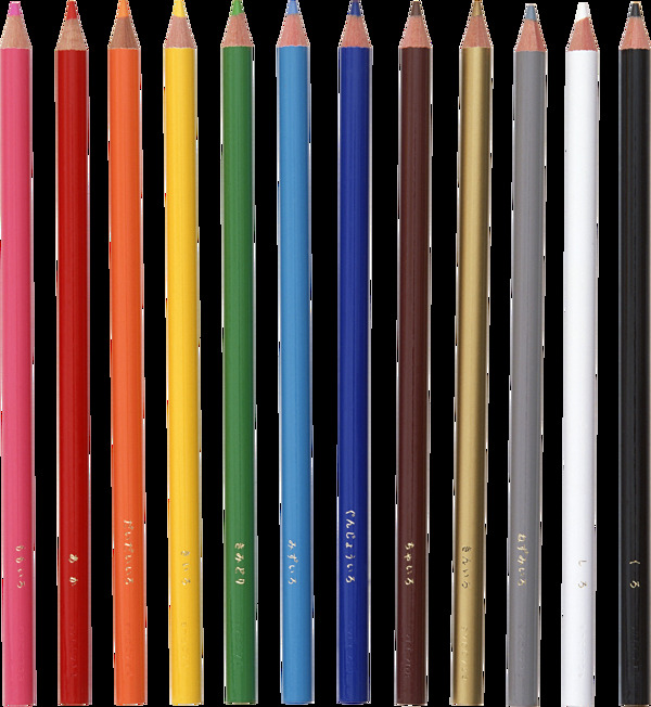 彩色铅笔免抠png透明图层素材