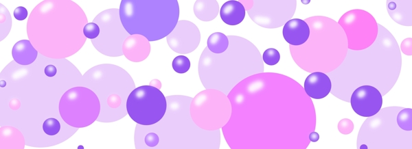 banner紫色圆球立体粉色运动泡泡背景