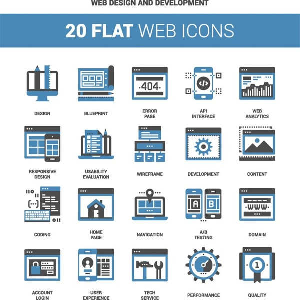 网页设计图标图片