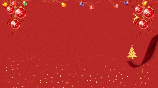 喜庆圣诞背景红色设计