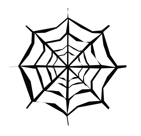 蜘蛛网设计矢量