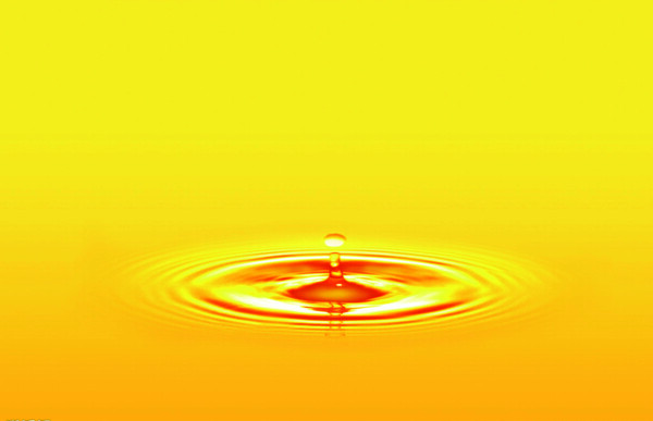 金色油滴水滴