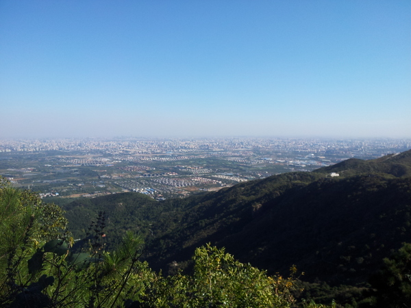 北京植物园鸟瞰图片