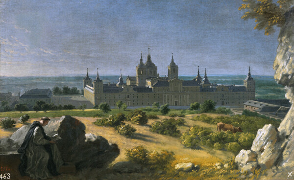 HouasseMichelAngeVistadelMonasteriodeElEscorial172022画家古典画古典建筑古典景物装饰画油画