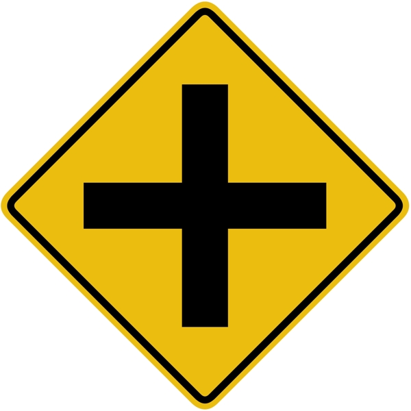 外国交通图标十字路口标识