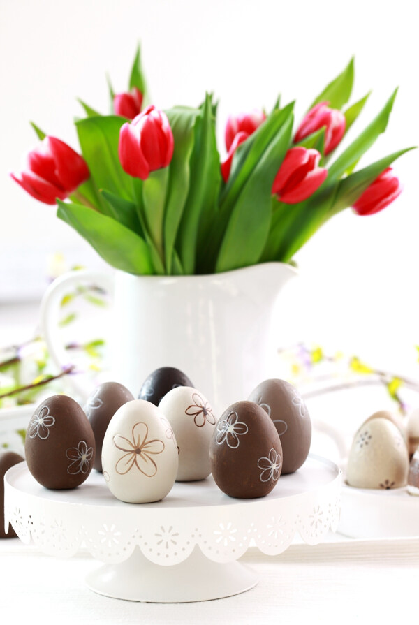 鲜花复活节彩蛋图片