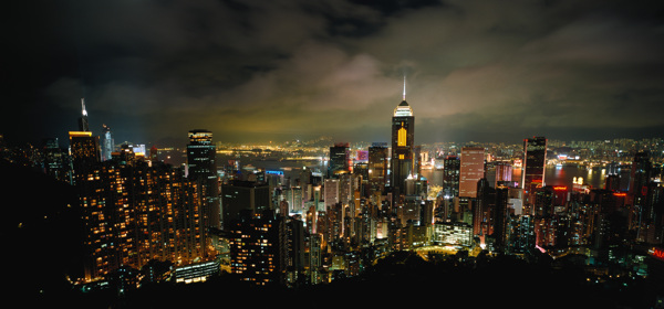香港岛夜景图片