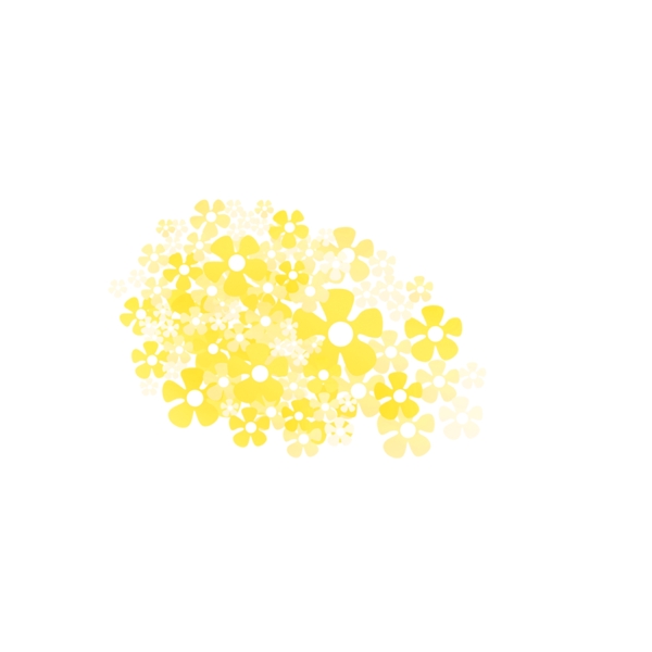 唯美黄色小花朵