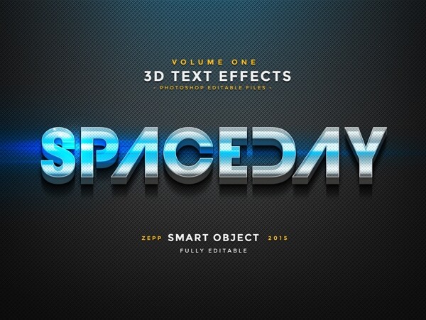 英文字体设计立体感LOGO设计3D效果