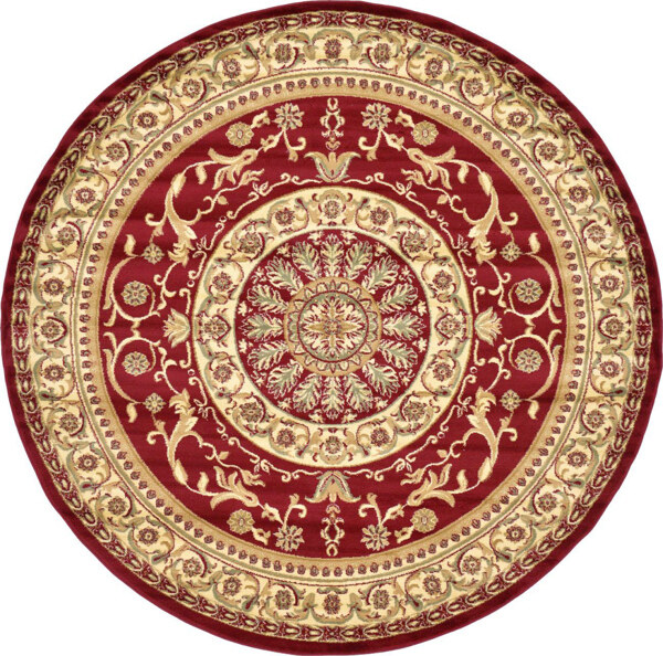 古典圆形边框家庭地毯贴图