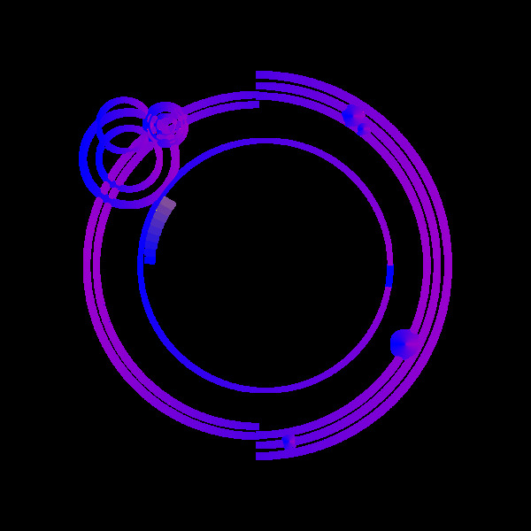科技边框紫色蓝色几何形状分图层